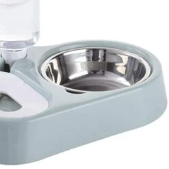 Balacoo Pet Double Bowl Automatic Watering Food Feedin Bowl For Cat Dog Blue Auto Stainless Steel Dog Bowls Stainless Steel Dog Bowls Stainless Steel Dog Bowls Stainless Steel Dog Bowls -Zoo Shop 419fOlslDbL