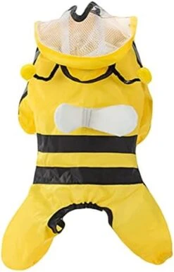 1 Pc Pet Bee Shaped Rain Slicker Hooded Raincoat Stylish Pet Raincoat For Dog Dog Sweater -Zoo Shop 419hQmtQcrL. AC 2