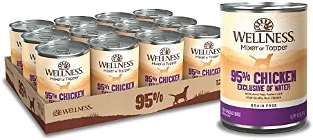 Wellness 95% Chicken Natural Wet Grain Free Canned Dog Food, 13.2-Ounce Can (Pack Of 12) 8 Wellness 95% Chicken Natural Wet Grain Free Canned Dog Food, 13.2-Ounce Can (Pack Of 12) - Image 6