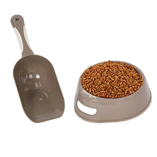 Lucky Tree 3 Color Cat Litter Pan Litter Box Plastic Cat Food Bowl With Scoop Shovel, 4Pcs Pet Supplies Set For Cats 5 Lucky Tree 3 Color Cat Litter Pan Litter Box Plastic Cat Food Bowl With Scoop Shovel, 4Pcs Pet Supplies Set For Cats - Image 3