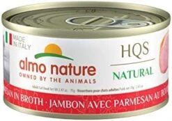 Almo Nature HQS Natural Made In Italy Ham With Turkey, Grain Free, Additive Free, Adult Cat Canned Wet Food, Shredded (2502H), 2.47 Oz, Pack Of 24 -Zoo Shop 419xvraCZIL. AC