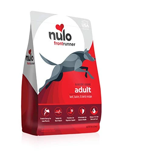 Nulo Frontrunner All Breed Adult Dry Dog Food, Premium All Natural Dog Kibble, Made With Ancient Grains Promote Fullness With Healthy Digestive Aid BC30 Probiotic & Antioxidants For Immune Health 3 Nulo Frontrunner All Breed Adult Dry Dog Food, Premium All Natural Dog Kibble, Made With Ancient Grains Promote Fullness With Healthy Digestive Aid BC30 Probiotic & Antioxidants For Immune Health