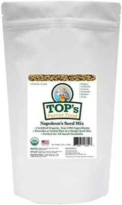 TOP's Napoleon's Seed Mix For All Small Hookbills, Non-GMO, Soy Free, Corn Free, USDA Organic Certified, 5 Lb 13 TOP's Napoleon's Seed Mix For All Small Hookbills, Non-GMO, Soy Free, Corn Free, USDA Organic Certified, 5 Lb -Zoo Shop 41A3Z1pYeFL. AC