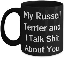Unique Idea Russell Terrier Dog Gifts, My Russell Terrier And I Talk, Inspire Birthday 11oz 15oz Mug For Pet Lovers From Friends, Dog Toys, Dog Collars, Dog Beds, Dog Food, Dog Treats -Zoo Shop 41AEcYKvbPL. AC 1