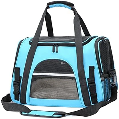 LEFEDA Transport Cat Carrier Bags Pet Bag With Locking Safety Zippers Breathable Foldable Cat Backpack For Pet Dog Cat Bag Portable Pet Backpack Carrier (Color : Blue) 9 LEFEDA Transport Cat Carrier Bags Pet Bag With Locking Safety Zippers Breathable Foldable Cat Backpack For Pet Dog Cat Bag Portable Pet Backpack Carrier (Color : Blue) - Image 7