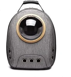 LEFEDA Backpack For Dog Carrier Pet Travel Dog Cat Transport Bag Transparent Capsule Breathable Hiking Portable Dog Backpack Pet Backpack Carrier (Color : Ivory Yellow, Size : 20x32x42cm) -Zoo Shop 41AMCMtkfCL. AC