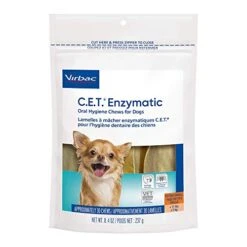 Virbac CET Enzymatic Oral Hygiene Chews For Dogs, Beef, 0.6 Pounds, 8.4 Ounce (Pack Of 1)