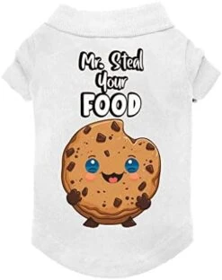 GENERIC Mr. Steal Your Food Dog Polo Shirt - Funny Dog T-Shirt - Cookie Dog Clothing - Blue, XL -Zoo Shop 41B2yRJIf2L. AC 1