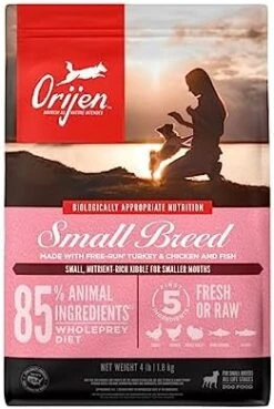 ORIJEN Small Breed Dry Dog Food, Grain Free Dry Dog Food For Small Breeds, Fresh Or Raw Ingredients, 4lb -Zoo Shop 41B3nRSAedL. AC