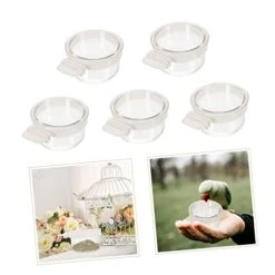 POPETPOP 25 Pcs Parrot Feeding Box Rabbit Food Guinea Pig Water Bowl Dog Crate Accessories Pigeon Feeder Cup Rabbit Water Food Bowl Bird Food Cup Bird Bowl Bird Cage Feeder Parrot Cage Bowl -Zoo Shop 41BQyDkKW5L