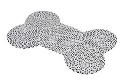 Pet Mat For Dogs & Cats | Friendly Pet Mats | Hand Braided Mat | FloorMat | Doormat | Pet Area Rugs | Polyester Material | Anti-Spill | 16 X 24 Inches | Bone Design – The Home Talk Store -Zoo Shop 41BVQ0KkQeL