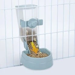 RUBYHOME Pets Food Hanging Bowl For Crates & Cages Hanging Pet Cage Feeder For Small Animals Cats Puppies Ferrets Rabbit Automatic Feeder -Zoo Shop 41BbIwh6NKL