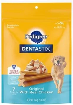 PEDIGREE DENTASTIX Large Dog Dental Care Treats Original, Beef & Fresh Variety Pack, 2.73 Lb.Pack (51 Treats) -Zoo Shop 41Be5S97QUL. AC