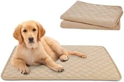 SONGBIRDTH 2Pcs Dog Training Pads Washable Waterproof Dog Pad, Reusable Travel Mats With Anti-Slip Bottom For Puppies Cats Rabbits Khaki M -Zoo Shop 41Bq wKyTIS. AC 1