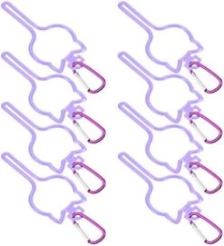 Ipetboom Dog Bag Holder Dog Poop Bag Holder Fasteners 8pcs Waste Bag Carrier Dog Poop Bag Holder With Touch Fasteners Attachment Hands- Free Holder For Dog Leashes Sky- Blue Hands Free Leash -Zoo Shop 41C0hvsikL. AC