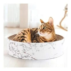 YangYan Cat Toy Large Bowl-Shaped Cat Bed Cat Sofa Customized Corrugated Paper Cat Scratch Board Pet Supplies (Color : A, Size : M) -Zoo Shop 41C51Rp0P9L