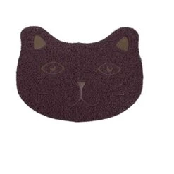 AACARB Pet Food Mat, Litter Mat Cat Pet Mats Box Pads Trapping Rugproof Urine Carpet Pad Kitten Feeding PVC Dogbowl Waterproof Floors Thick Place