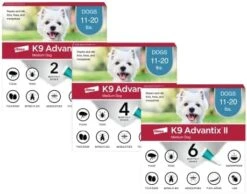 K9 Advantix II Medium Dog Vet-Recommended Flea, Tick & Mosquito Treatment & Prevention | Dogs 11-20 Lbs. | 2-Mo Supply -Zoo Shop 41CPWRT33DL. AC