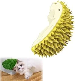 Durian Multifunctional Toys,Durian Cat Scratcher, Durian Shell Cat, Massaging And Removing Floating Hair Cat Dog Toys (2 Pcs) -Zoo Shop 41CR99rQBEL. AC
