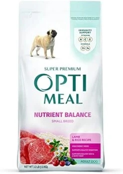 OPtimeal Small Breed Dog Food - Proudly Ukrainian - Nutrient Balance Dry Small Dog Food High-Protein To Support Healthy Digestion And Joint Health (3.3lbs, Lamb & Rice) 17 OPtimeal Small Breed Dog Food - Proudly Ukrainian - Nutrient Balance Dry Small Dog Food High-Protein To Support Healthy Digestion And Joint Health (3.3lbs, Lamb & Rice) -Zoo Shop 41CZi Hr5BL. AC