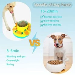 Kubatis Dog Puzzle Toys Level 3 2 1, Dog Treat Puzzle Slow Feeder, Interactive Enrichment Toys For Large/Medium/Small And Smart Dog, Dog Food Dispenser For Boredom And Mental Stimulation (Blue). -Zoo Shop 41Ca9qjLxaL