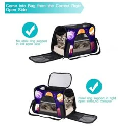 Pet Carrier Space Planets Food Pizza Soft-Sided Pet Travel Carriers For Cats,Dogs Puppy Comfort Portable Foldable Pet Bag Airline Approved -Zoo Shop 41CaNEvIIvL