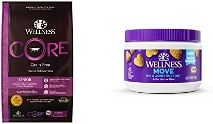 Wellness CORE Grain-Free Senior Dry Dog Food, Made In USA With Natural Ingredients, No Meat By-Product, Fillers, Artificial Flavors, Or Preservatives (12-Pound Bag, Turkey) 12 Wellness CORE Grain-Free Senior Dry Dog Food, Made In USA With Natural Ingredients, No Meat By-Product, Fillers, Artificial Flavors, Or Preservatives (12-Pound Bag, Turkey) - Image 10