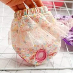 Dog Princess Underwear Pink Cute Pet Underwear Physiological Pants Diaper Pants Physiological Hygiene Products A4 XS -Zoo Shop 41Cp0uEyM0L