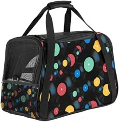 Pet Carrier Blue Seafood Pattern Soft-Sided Pet Travel Carriers For Corgi,Cats,Dogs Puppy Comfort Portable Foldable Pet Bag Airline Approved -Zoo Shop 41CpiPsqQML. AC