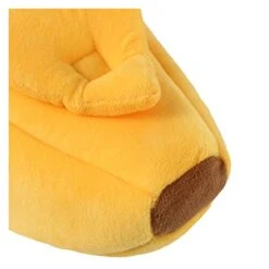 UNOVAP Pet Kennel Winter Warm Soft Banana Cat Bed House Comfortable Mat Portable Cat Litter Basket Supplies Bedding (Color : Yellow, Size : Medium) -Zoo Shop 41Cx6C2LfTL