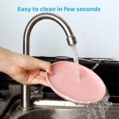 Dorakitten Ceramic Cat Food Dish: Cat Wet Food Bowls Cat Feeding Wide Bowls To Stress Relief Of Whisker Small Plates, Shallow Bowls For Kittens And Small Animals With Non-Slip Mat -Zoo Shop 41CyQR1kTlL