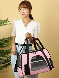 LEFEDA Transport Cat Carrier Bags Pet Bag With Locking Safety Zippers Breathable Foldable Cat Backpack For Pet Dog Cat Bag Portable Pet Backpack Carrier (Color : Blue) 14 LEFEDA Transport Cat Carrier Bags Pet Bag With Locking Safety Zippers Breathable Foldable Cat Backpack For Pet Dog Cat Bag Portable Pet Backpack Carrier (Color : Blue) -Zoo Shop 41DVsxdEqIL