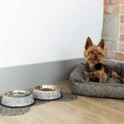 Pet Bone Placemat, Sparkling Rhinestones In Resin, Non-Slip Back, Stylish, For Glamorous Dog Bowls, Silver, 10x19, Sold Individually 13 Pet Bone Placemat, Sparkling Rhinestones In Resin, Non-Slip Back, Stylish, For Glamorous Dog Bowls, Silver, 10x19, Sold Individually -Zoo Shop 41DdOHsZJGL