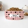 GENERIC Cat Pattern Pet's Name Bowl, Ceramic Food Bowl For Pets Available In Two Sizes, Gift For Cat
