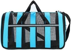 LEFEDA Pet Carrier Bag Portable Polyester Cloth Mesh Small Medium Dogs Cats Carrying Bags Comfortable Breathable Transfer Travel Bag Pet Backpack Carrier (Color : Black) -Zoo Shop 41DqkhgU9aL. AC