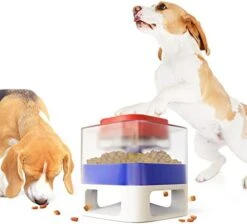Monotre Dog Puzzle Feeder Toy With Button Interactive Mental Stimulation Food Dispenser, Improve Dog IQ Slow Feeding To Protect The Intestines, Suitable For Large, Medium And Small Dogs -Zoo Shop 41Drp129kS. AC