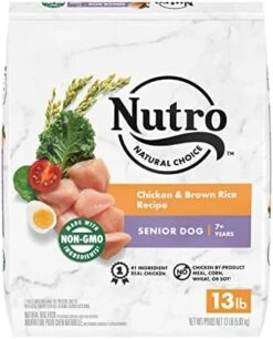 NUTRO NATURAL CHOICE Senior Dry Dog Food, Chicken & Brown Rice Recipe Dog Kibble, 30 Lb. Bag 15 NUTRO NATURAL CHOICE Senior Dry Dog Food, Chicken & Brown Rice Recipe Dog Kibble, 30 Lb. Bag -Zoo Shop 41DzLBthJL. AC