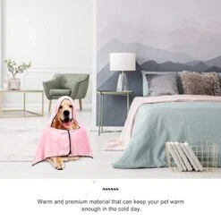 Mipcase Supplies Cleaning Shower Size Dry Kitten Robes Puppy Bag Bathing Pet Coat Bathrobe Bath M Towel Dog Microfibre Fleece Animal Wearable Coral Wear Robe Accessories Drying Quick -Zoo Shop 41E4nzqGmkL