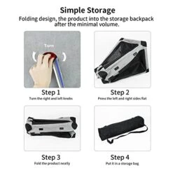 FLARUZIY 26In Soft Dog Crates For Small Dogs And Cats, 3-Doors Collapsible Dog Kennel With Strengthen Sewing Nylon Mesh Cover By Spiral Iron Pipe, Travel Pet Home, Grey 7 FLARUZIY 26In Soft Dog Crates For Small Dogs And Cats, 3-Doors Collapsible Dog Kennel With Strengthen Sewing Nylon Mesh Cover By Spiral Iron Pipe, Travel Pet Home, Grey -Zoo Shop 41EBFnDuofL