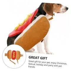 2 Pcs Pet Transformation Costume Food Decor Cosplay Costumes Halloween Decor Hotdog Pet Costume Dog Costume Cat Outfits Pet Role Play Clothes Warm Pet Clothes Delicate Pet Costume -Zoo Shop 41EE0WwQ3yL