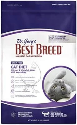 Best Breed Dr. Gary's Grain Free Cat Diet Slow-Cooked In USA [Natural Dry Dog Food For All Ages] Dark Brown 24 Lbs. (New) -Zoo Shop 41EFv3t7SL. AC