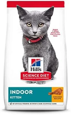 Hill's Science Diet Dry Cat Food, Kitten, Indoor, Chicken Recipe, 3.5 Lb. Bag -Zoo Shop 41ENrZC1uL. AC 1