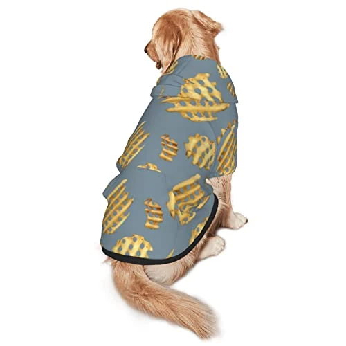 Fries Pattern Fast Food Pet Dog Costume Large Pets Wear Hoodies Winter Small Medium Cats Cloth Sweatshirts Jacket Pullover 3 Fries Pattern Fast Food Pet Dog Costume Large Pets Wear Hoodies Winter Small Medium Cats Cloth Sweatshirts Jacket Pullover