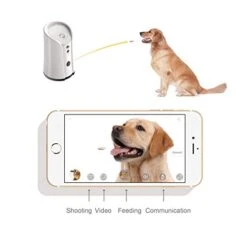 SKYMEE Dog Camera Treat Dispenser,WiFi Full HD Pet Camera With Two-Way Audio And Night Vision,Compatible With Alexa (2.4G WiFi ONLY) (Petalk AI) -Zoo Shop 41EiWBF9t0L