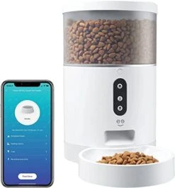 Geeni 7L Automatic Cat Feeders With Smart Home Pet Camera, Timer & Voice, Automatic Dog Feeder For Alexa & Google -Zoo Shop 41Evl4V4vqL. AC