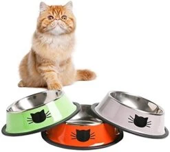 Rapsrk 4PCS Stainless Steel Dog Bowls, Puppy Cat Feeding Bowls, 8 Oz Pet Bowl With Removable Rubber Base Cat Dog Bowl, Mini And Small Pet Feeder Bowls And Water Bowls -Zoo Shop 41Fafcg1 rL. AC