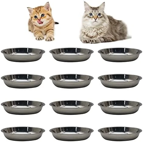 Hamiledyi 12 Pcs Stainless Steel Cat Bowls Replacement Whisker Fatigue Relief Cat Plates Pet Water Dish Shallow Kitten Bowls Pet Bowls For Dogs Cats And Other Small Animals (7.68 Inch Diameter) 11 Hamiledyi 12 Pcs Stainless Steel Cat Bowls Replacement Whisker Fatigue Relief Cat Plates Pet Water Dish Shallow Kitten Bowls Pet Bowls For Dogs Cats And Other Small Animals (7.68 Inch Diameter) - Image 9