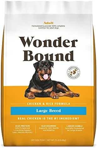 Amazon Brand - Wonder Bound Large Breed, Adult Dry Dog Food, Chicken & Rice, 30 Pound Bag 7 Amazon Brand - Wonder Bound Large Breed, Adult Dry Dog Food, Chicken & Rice, 30 Pound Bag - Image 5