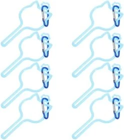 Ipetboom Dog Bag Holder Dog Poop Bag Holder Fasteners 8pcs Waste Bag Carrier Dog Poop Bag Holder With Touch Fasteners Attachment Hands- Free Holder For Dog Leashes Sky- Blue Hands Free Leash -Zoo Shop 41GFHSGGE L. AC