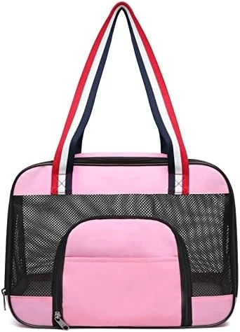 JOZZY Pet Travel Bag Portable Dog Carrier Bag Breathable Mesh Pet Puppy Travel Bag Backpack Outdoor Shoulder Bag For Small Dogs Cats Chihuahua Yorkie (Color : Pink, Size : Medium) 12 JOZZY Pet Travel Bag Portable Dog Carrier Bag Breathable Mesh Pet Puppy Travel Bag Backpack Outdoor Shoulder Bag For Small Dogs Cats Chihuahua Yorkie (Color : Pink, Size : Medium) - Image 10